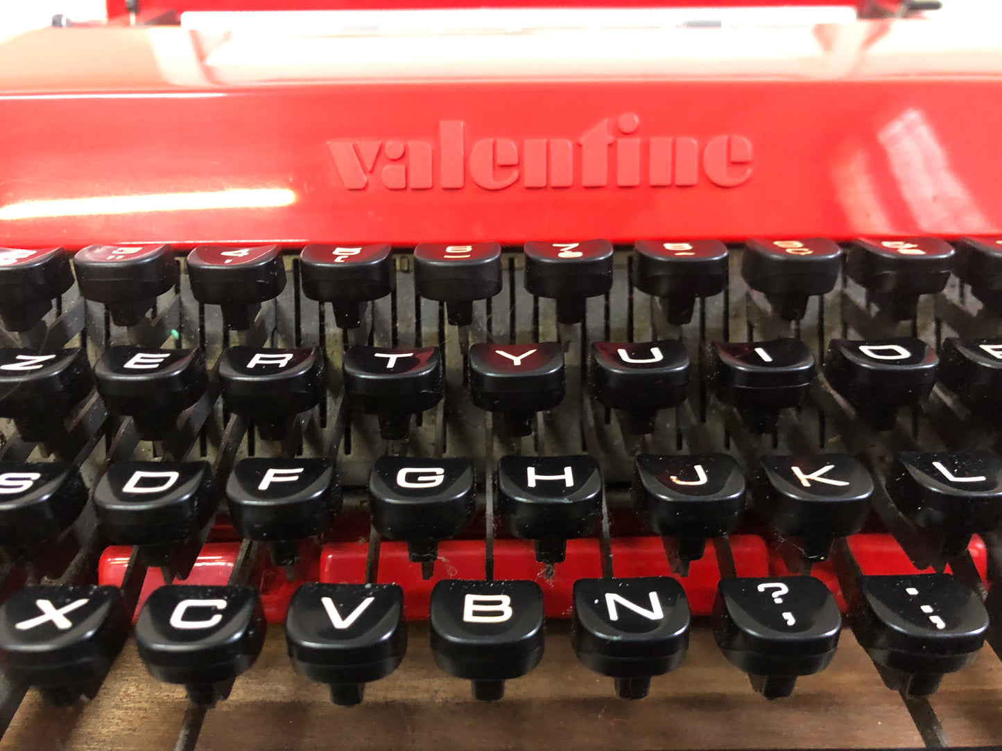 Macchina Da Scrivere Olivetti Valentine Design Ettore Sottsass Vintage Rossa