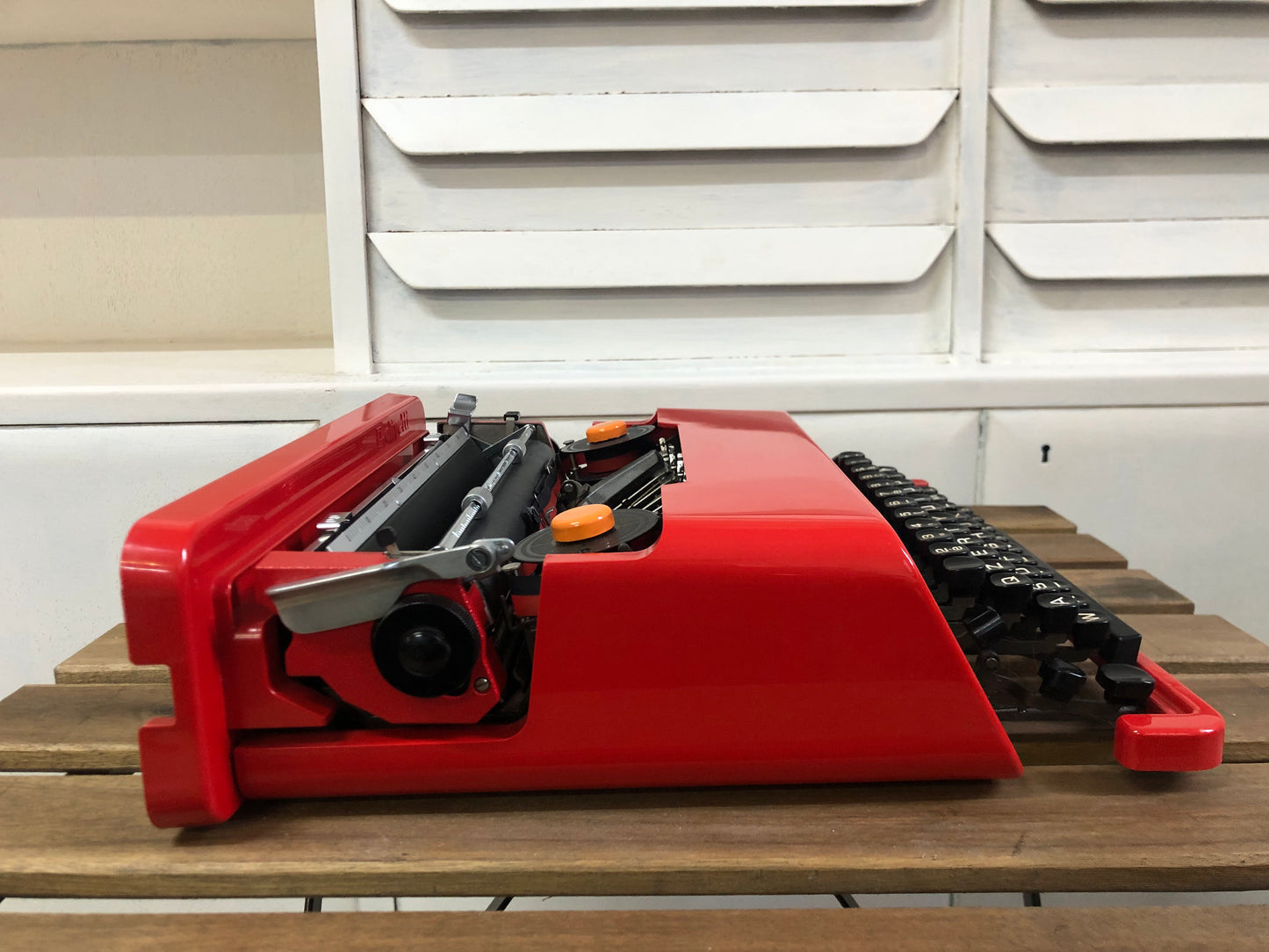 Macchina Da Scrivere Olivetti Valentine Design Ettore Sottsass Vintage Rossa