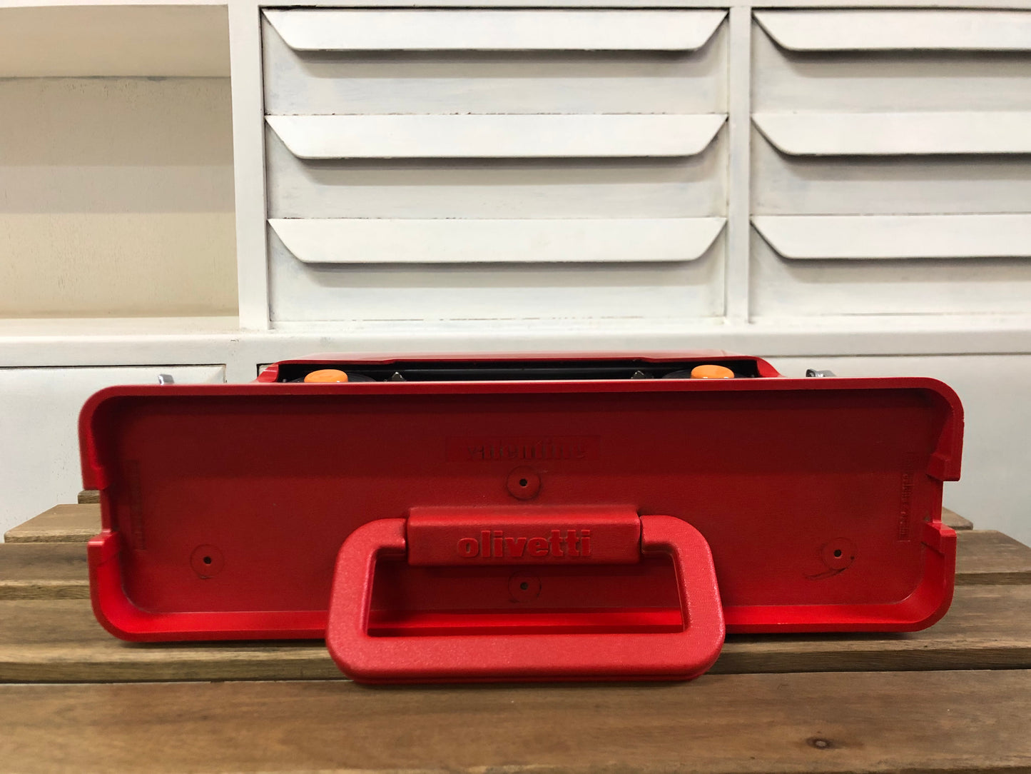 Macchina Da Scrivere Olivetti Valentine Design Ettore Sottsass Vintage Rossa