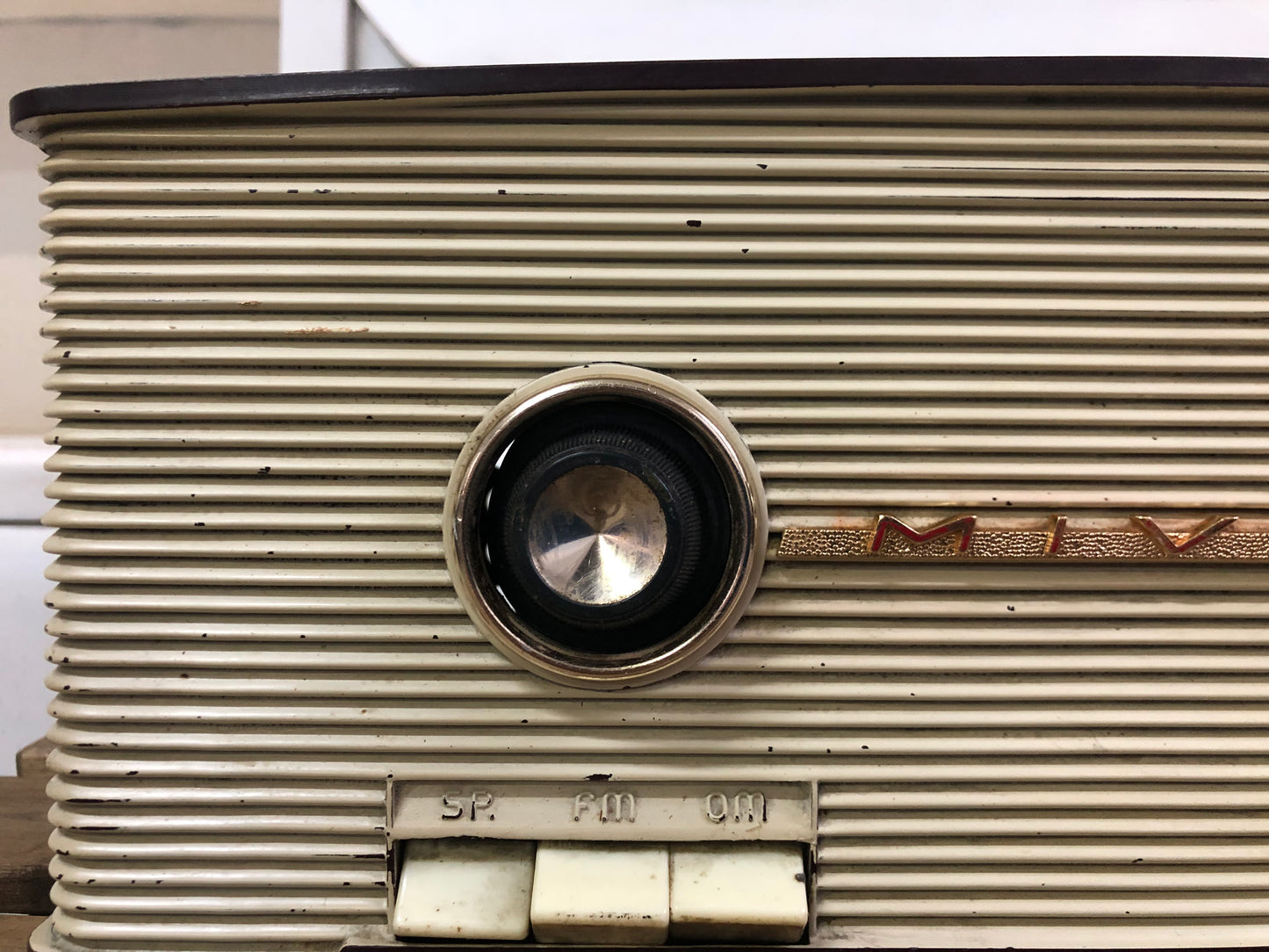 Radio A Valvole Mivar Delo UCM 601/2 Vintage Epoca Anni 60 Marrone OM FM E Cavo