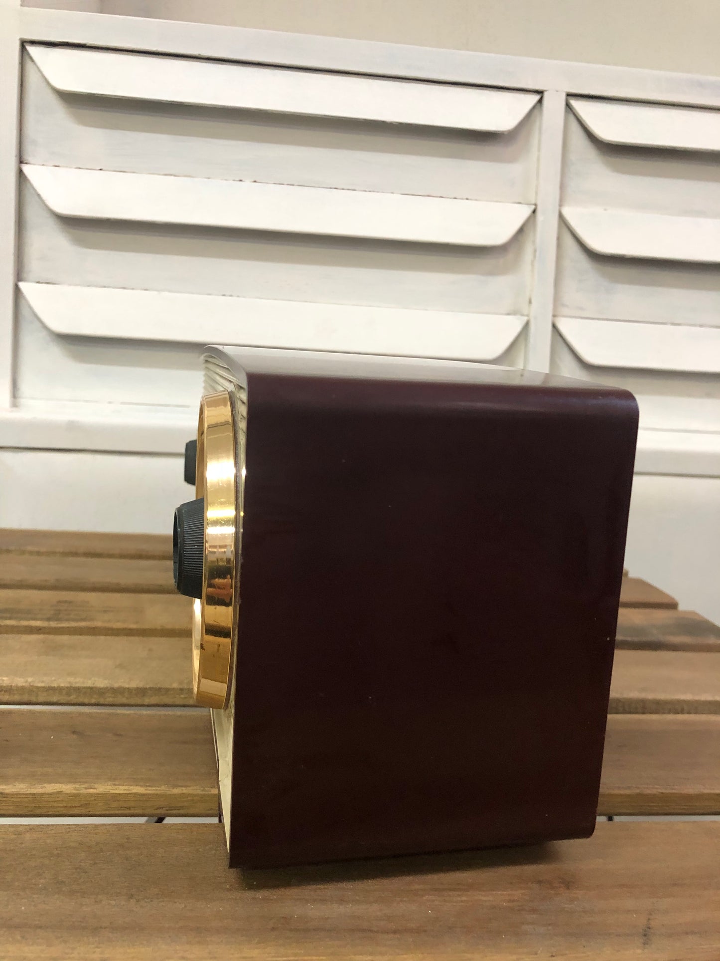 Radio A Valvole Mivar Delo UCM 601/2 Vintage Epoca Anni 60 Marrone OM FM E Cavo