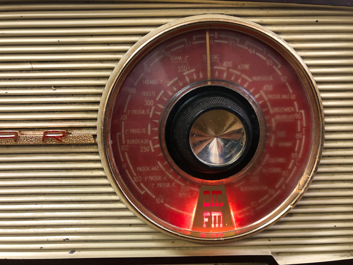 Radio A Valvole Mivar Delo UCM 601/2 Vintage Epoca Anni 60 Marrone OM FM E Cavo