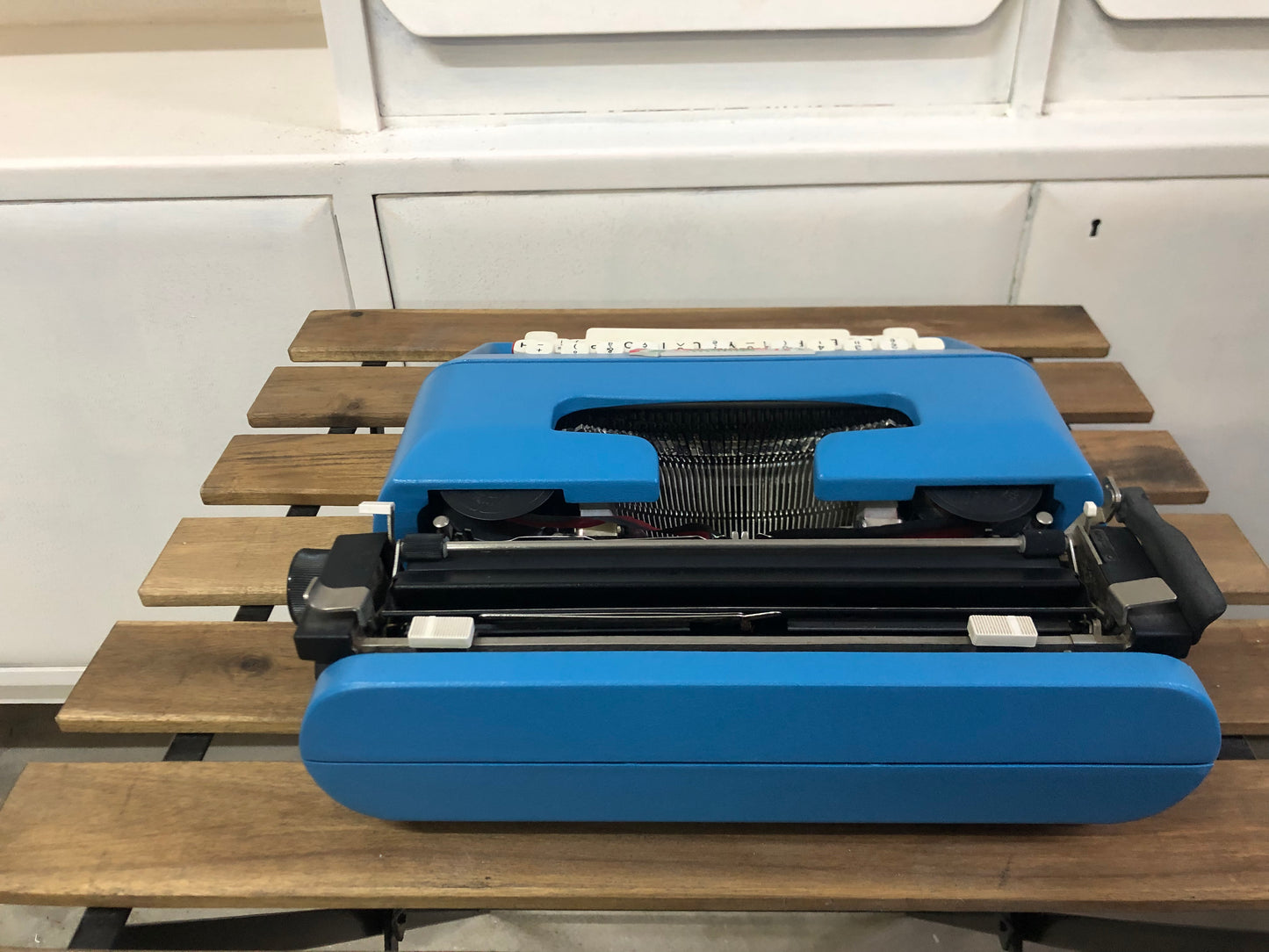 Macchina Da Scrivere Olivetti Lettera 35 Edizione Italia 90 Azzurri E Custodia