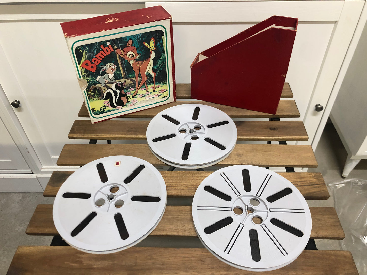 Cofanetto 3 Pellicole Super 8 Cartone Animato Bambi Film Vintage Epoca 1942