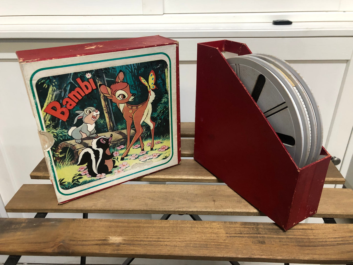 Cofanetto 3 Pellicole Super 8 Cartone Animato Bambi Film Vintage Epoca 1942