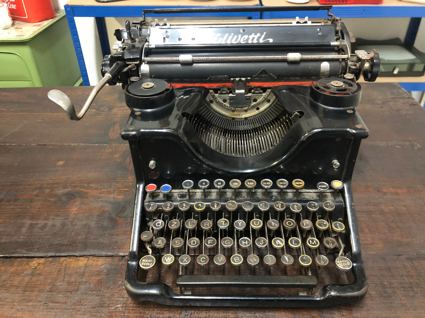 Macchina Da Scrivere Antica Olivetti M40 Vintage Epoca Anni 30 Camillo Olivetti
