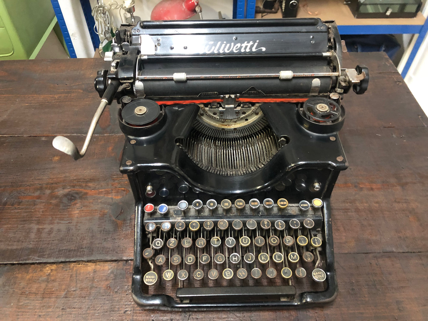 Macchina Da Scrivere Antica Olivetti M40 Vintage Epoca Anni 30 Camillo Olivetti