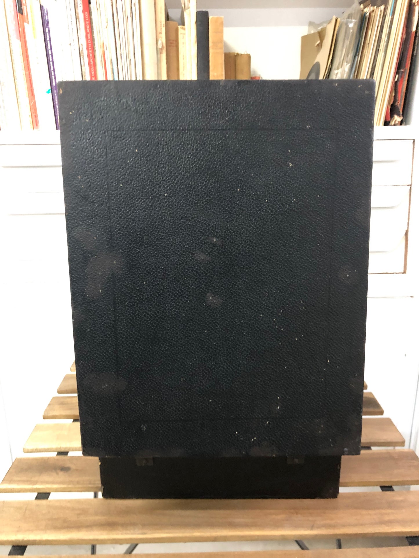 Antico Grammofono Portatile Da PicNic Vintage Epoca Anni 50 Nero Per Dischi 78