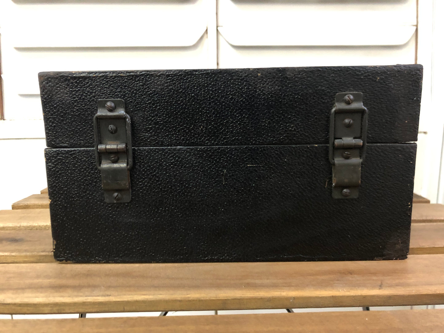 Antico Grammofono Portatile Da PicNic Vintage Epoca Anni 50 Nero Per Dischi 78