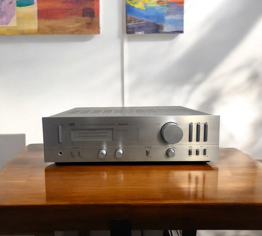 Amplificatore JVC A-X1 Stereo Integrated Hi-fi Vintage Anni 80 Argento Giappone