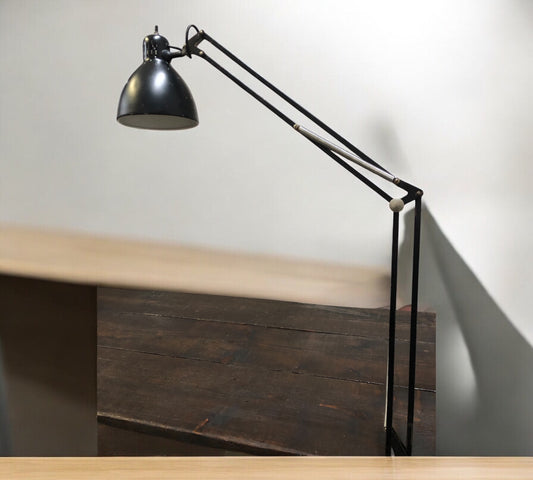 Lampada Lux Naska Loris Snodabile Industriale NO MORSETTO Officina Nero Vintage