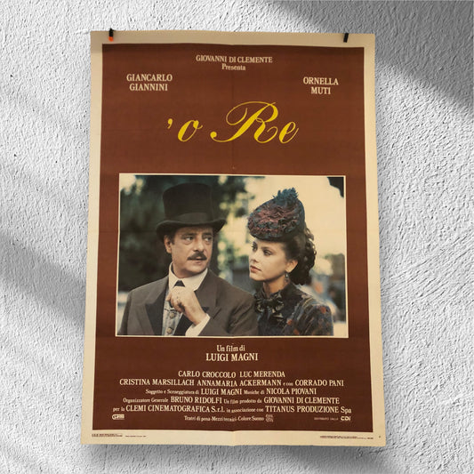 Manifesto Cinema Originale O' Re Film Anno 1989 Locandina 140x100 Ornella Muti