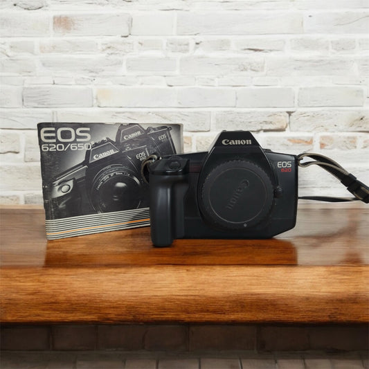 Fotocamera Analogica Canon EOS 620 Reflex 35mm SLR Corpo Macchina Vintage Nero