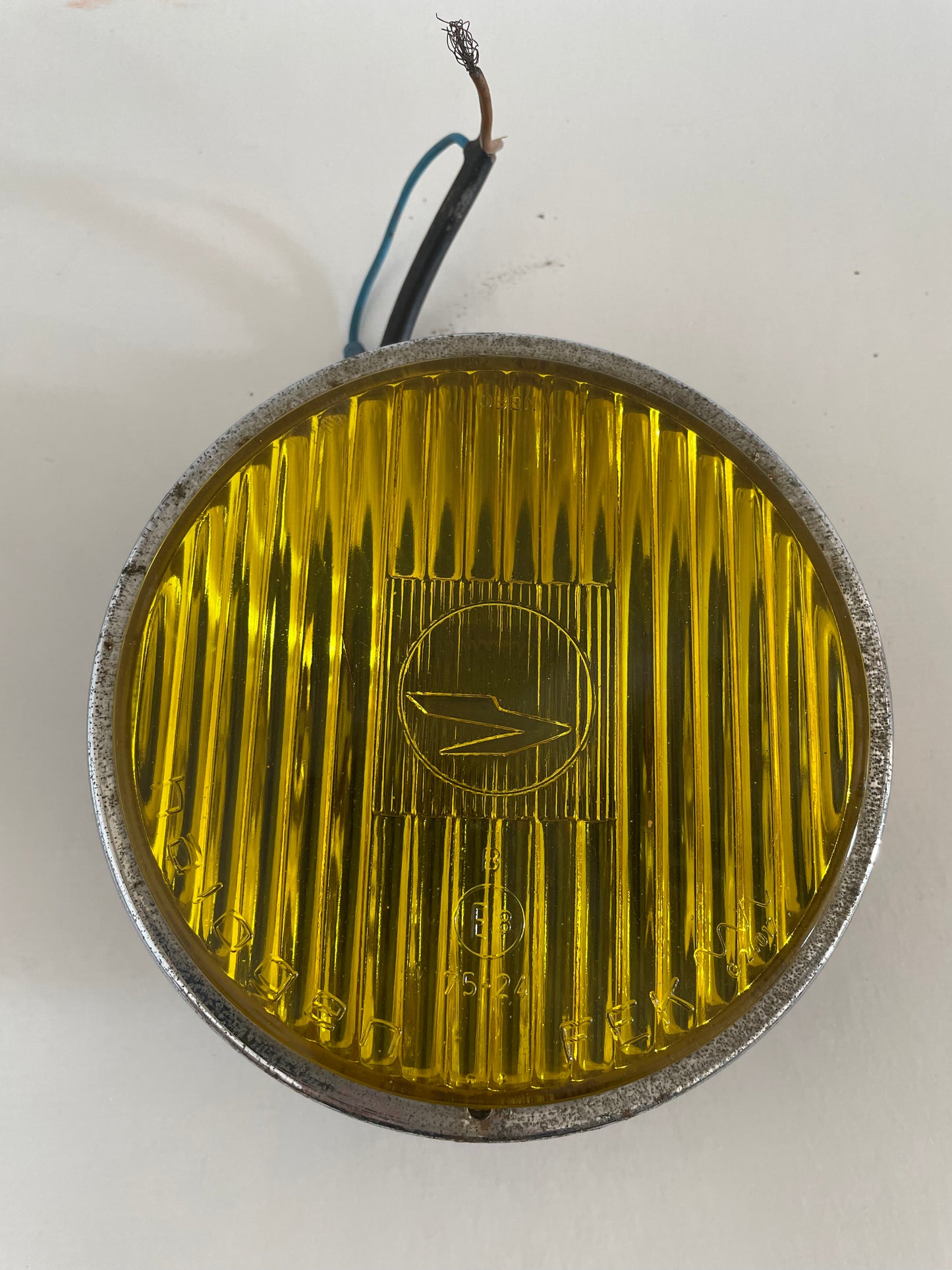 Fanale Faro Fendinebbia Halogen Fek G24017 E8 75-24 B Trabant Giallo Auto Epoca