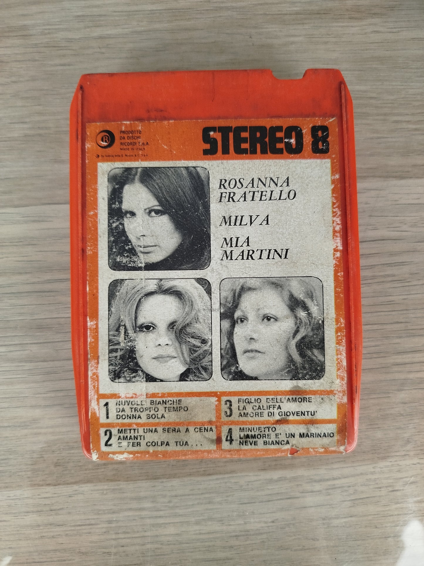 Cassetta Stereo 8 Rosanna Fratello Mia Martini Milva Anno 1973 Pop Italiano