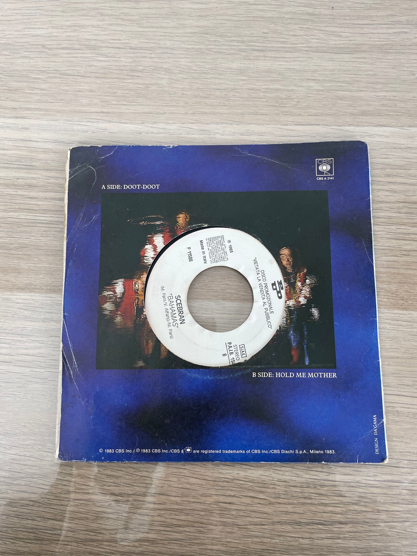 Disco 45 giri vinile Mina Devi Dirmi Di Sì Scebran Bahamas 1983 jukebox