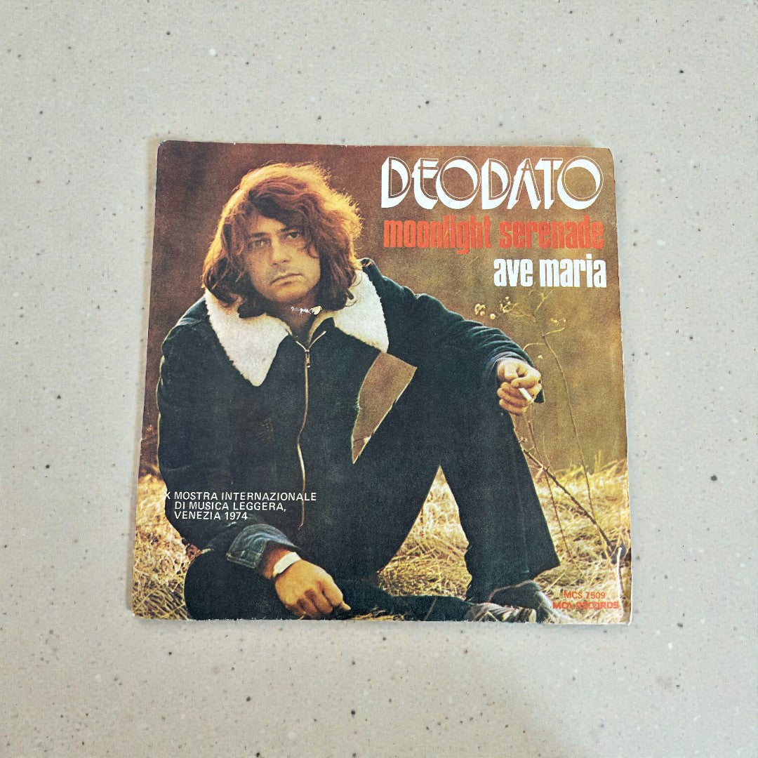 Disco 45 giri vinile Deodato Moonlight Serenade e Ave Maria 1974