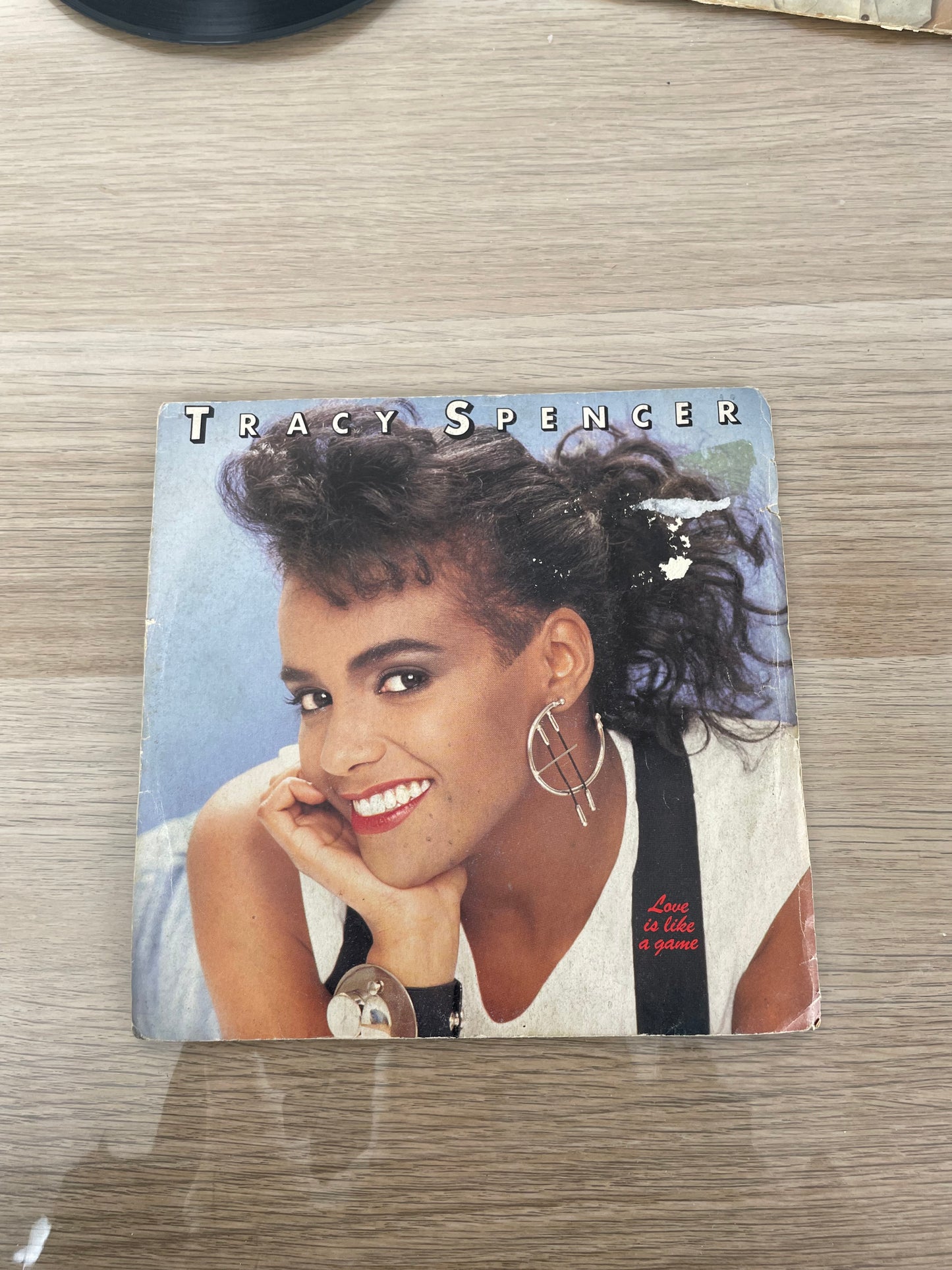 Disco 45 giri vinile Tracy Spencer Love Is Like A Game 1986