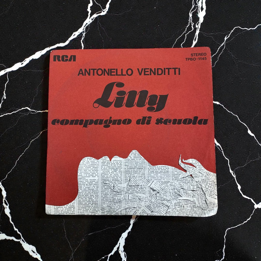 Disco 45 giri vinile Antonello Venditti Lilly Compagno Di Scuola 1978