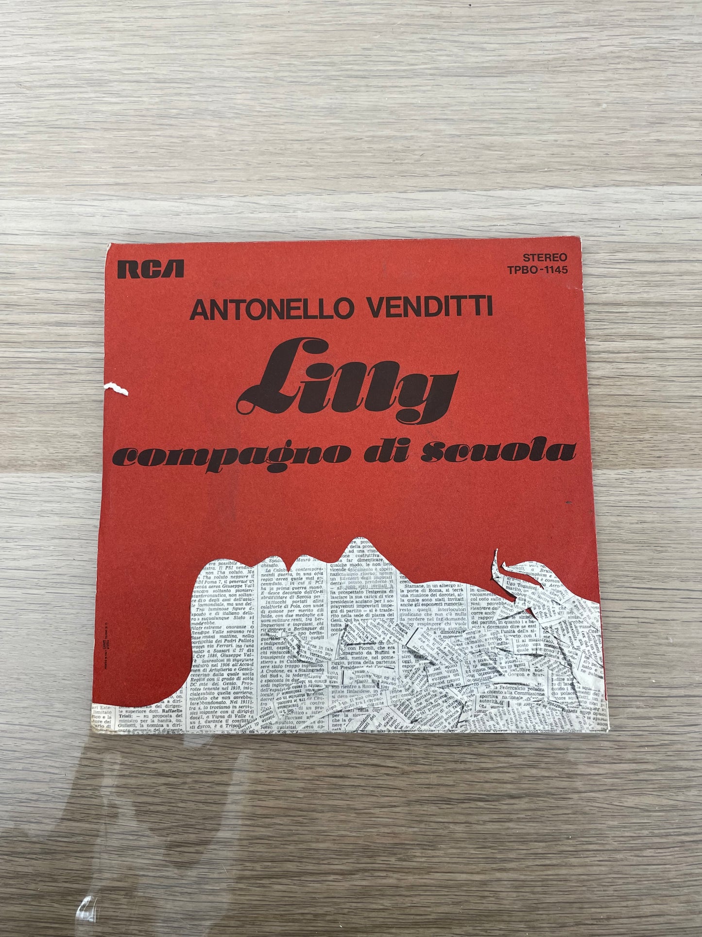 Disco 45 giri vinile Antonello Venditti Lilly Compagno Di Scuola 1978