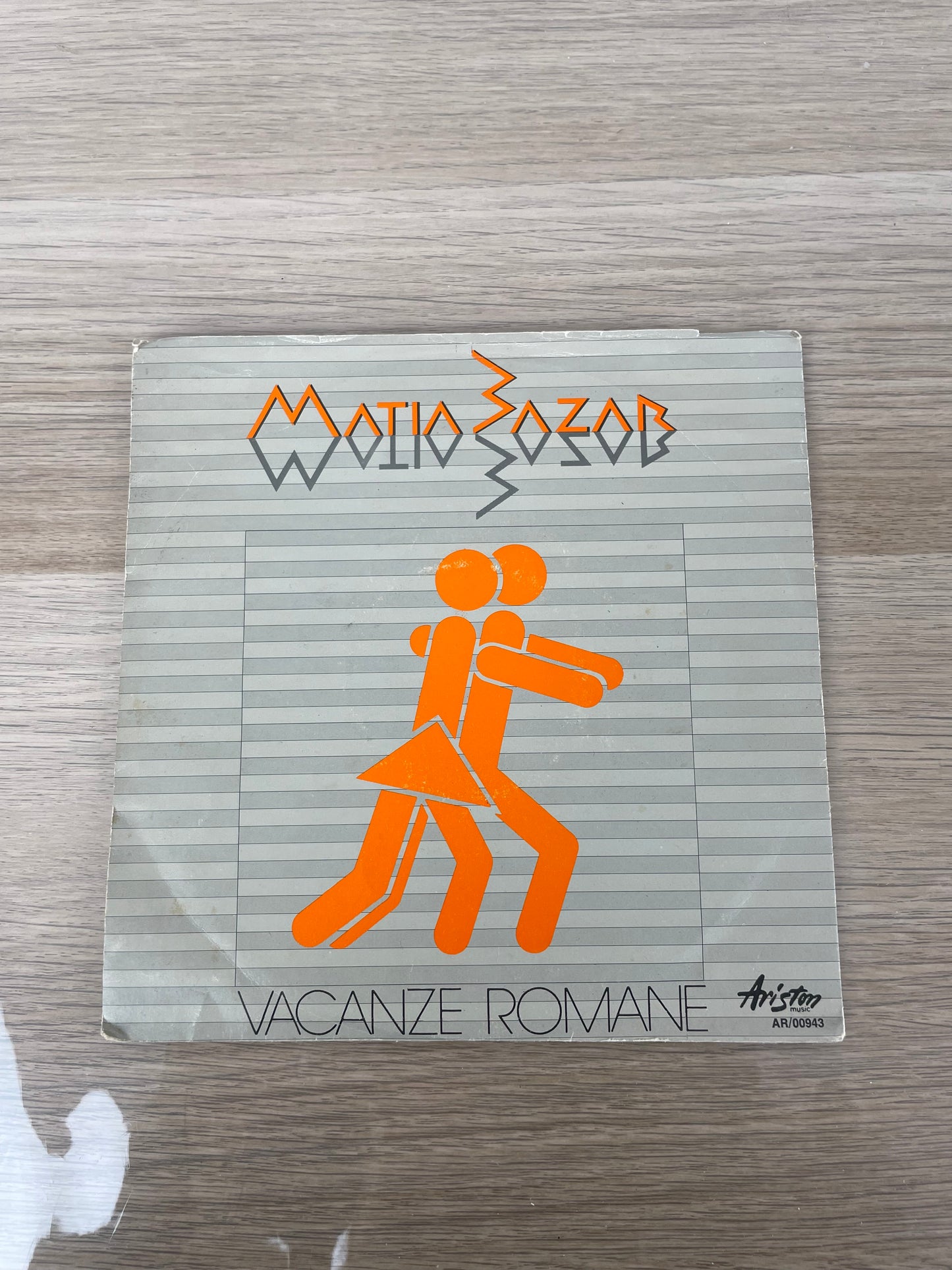 Disco 45 giri vinile Matia Bazar Vacanze Romane e Palestina 1983