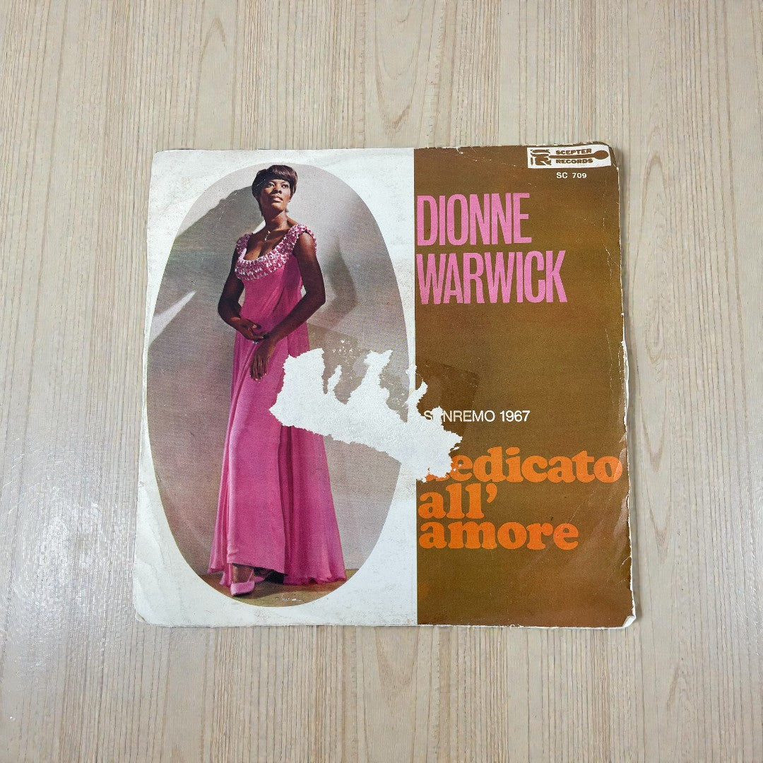 Disco 45 giri vinile Dionne Warwick Dedicato All'Amore Go With Love 1967