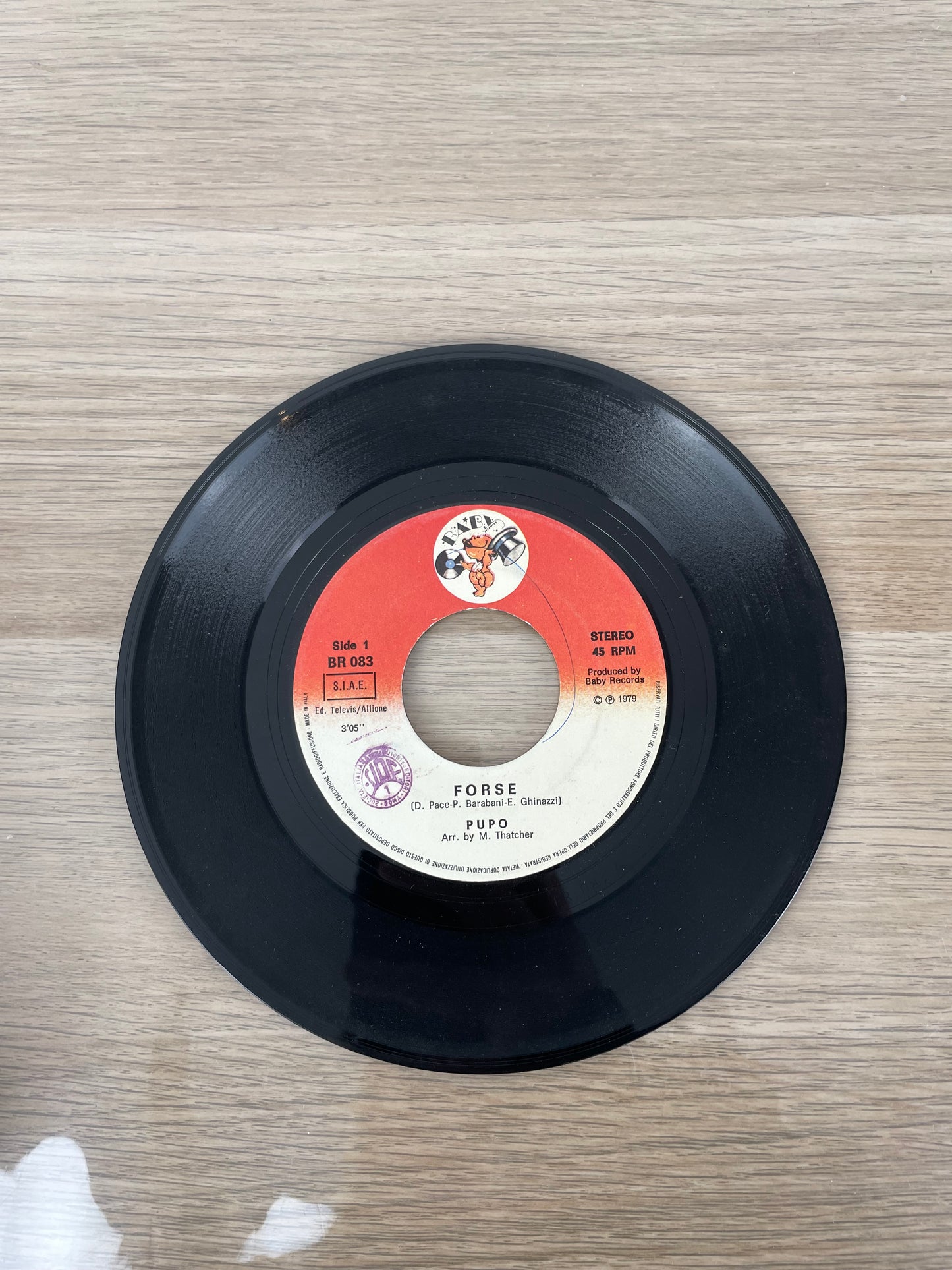 Disco 45 giri vinile Pupo Cercami Ancora Forse 1979