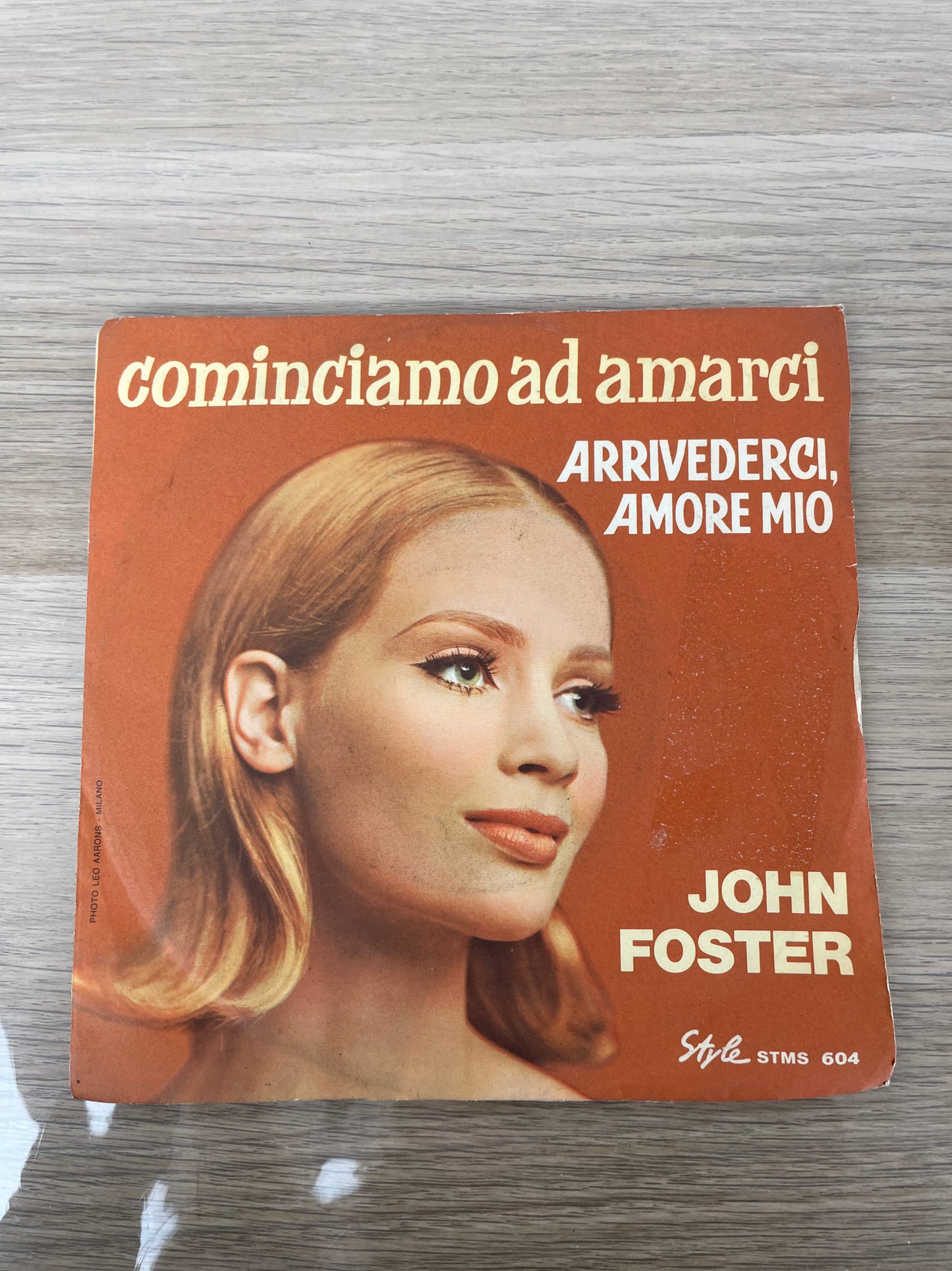 Disco 45 giri vinile John Foster Arrivederci Amore Mio Cominciamo ad Amarci 1965