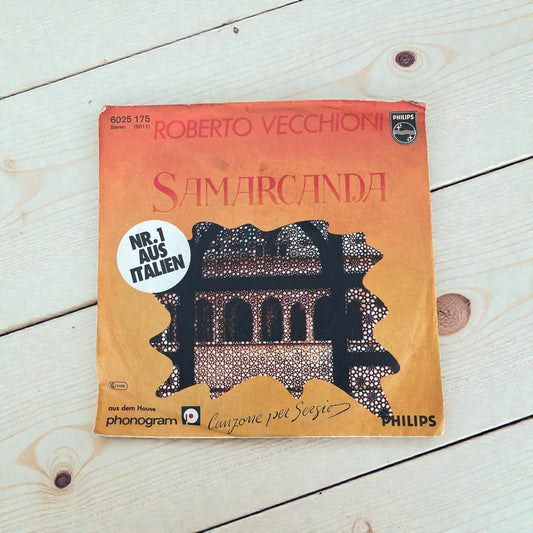 Disco 45 giri vinile Roberto Vecchioni Samarcanda 1977