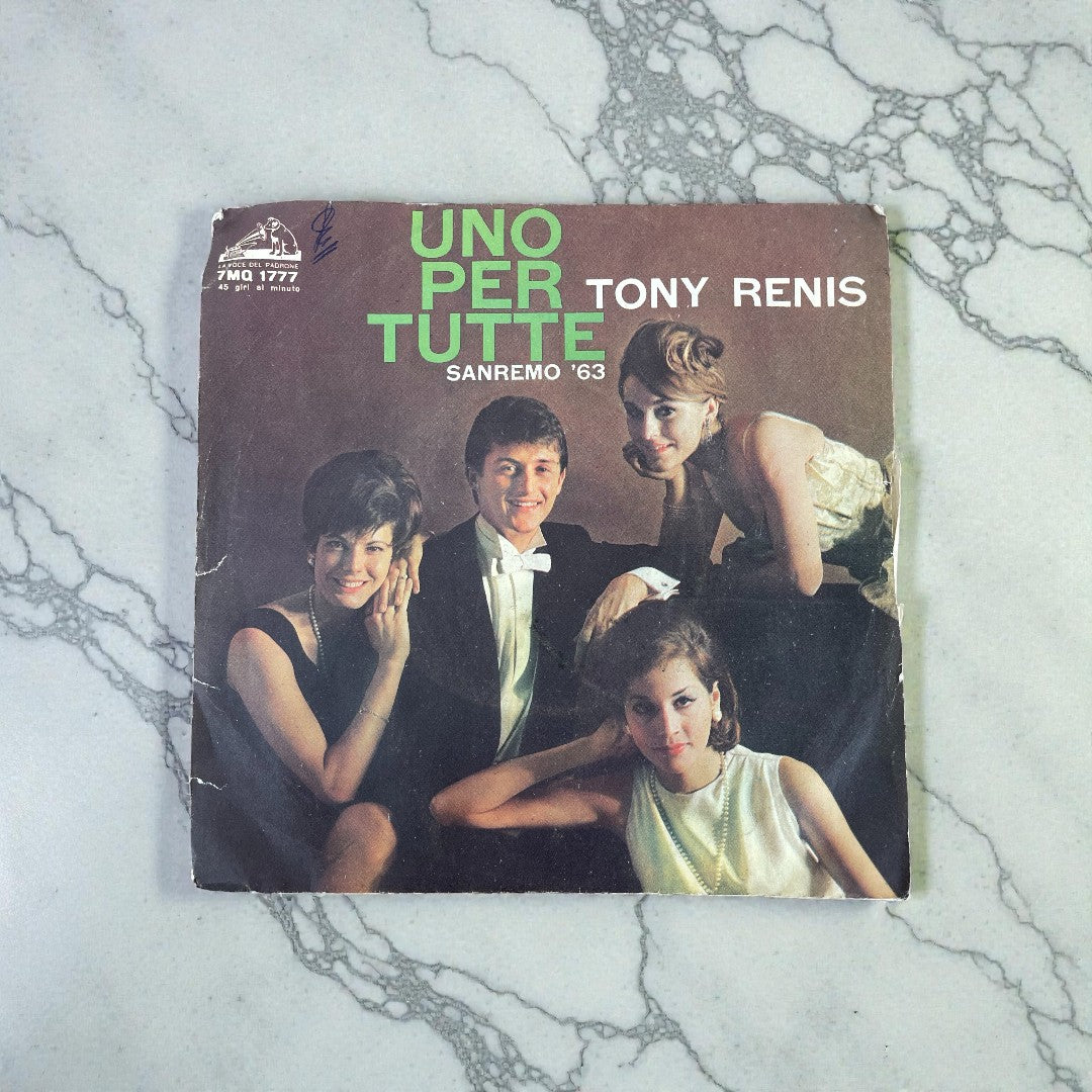 Disco 45 giri vinile Tony Renis Gli Occhi Verdi Dell'Amore Lalena 1967