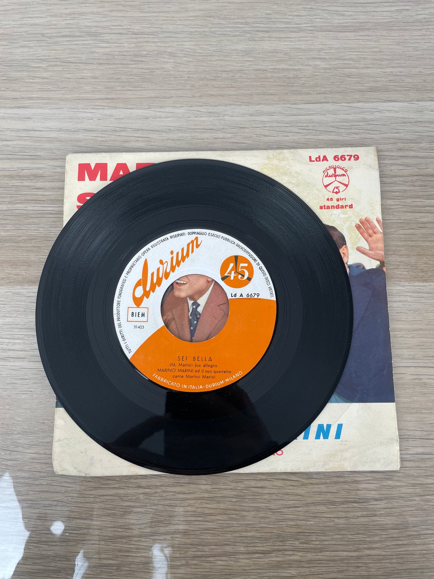 Disco 45 giri vinile Marino Marini Marina Sei Bella 1959