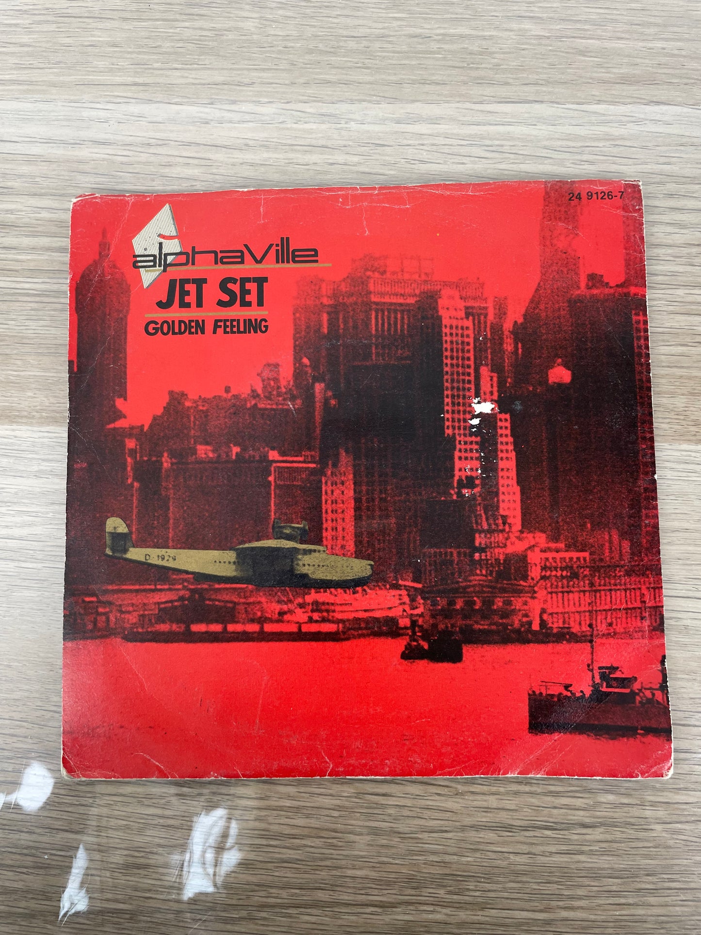 Disco 45 giri vinile Alpha Ville Jet Set Golden Feeling 1984