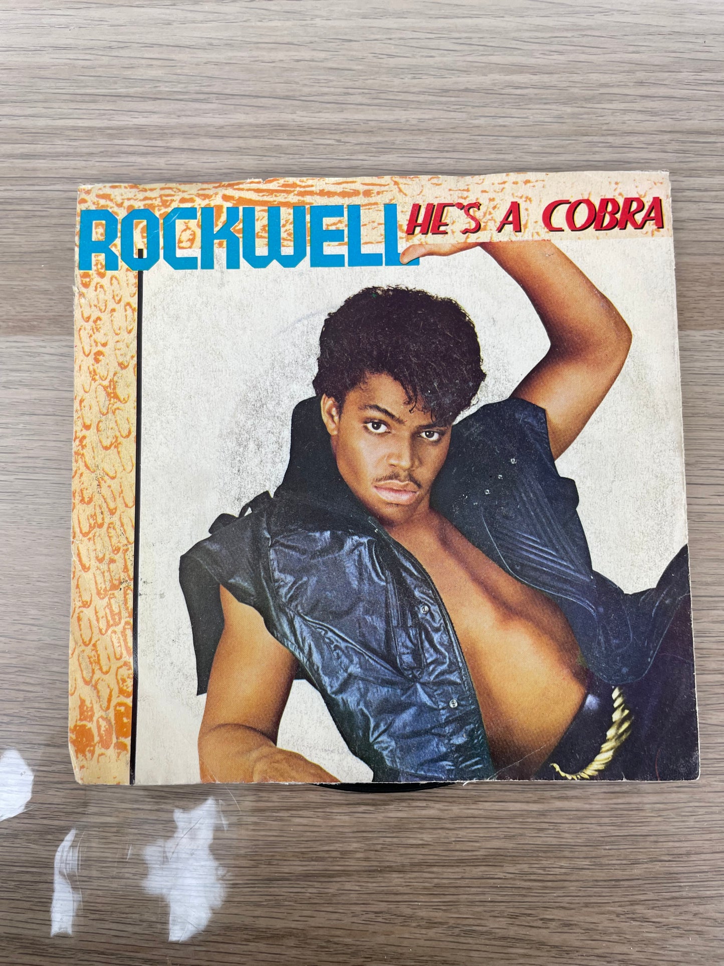 Disco 45 giri vinile Rockwell He's A Cobra Change Your Ways 1984