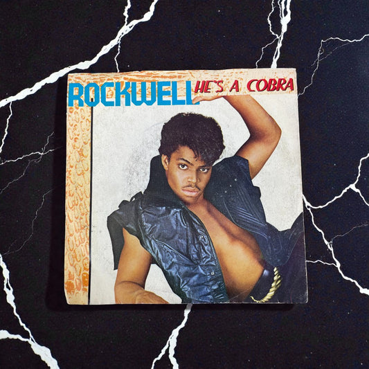 Disco 45 giri vinile Rockwell He's A Cobra Change Your Ways 1984
