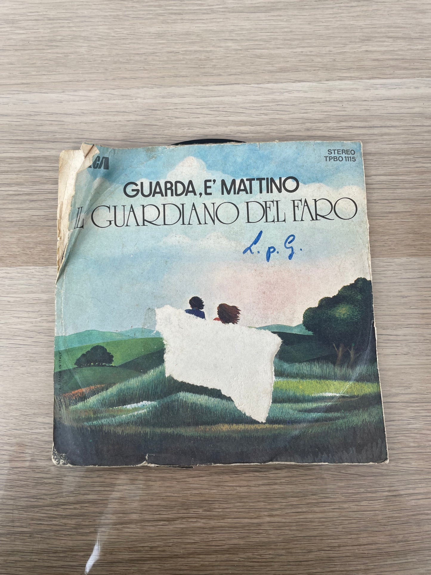Disco 45 giri vinile Il Guardiano Del Faro Amore Grande Amore Libero 1976