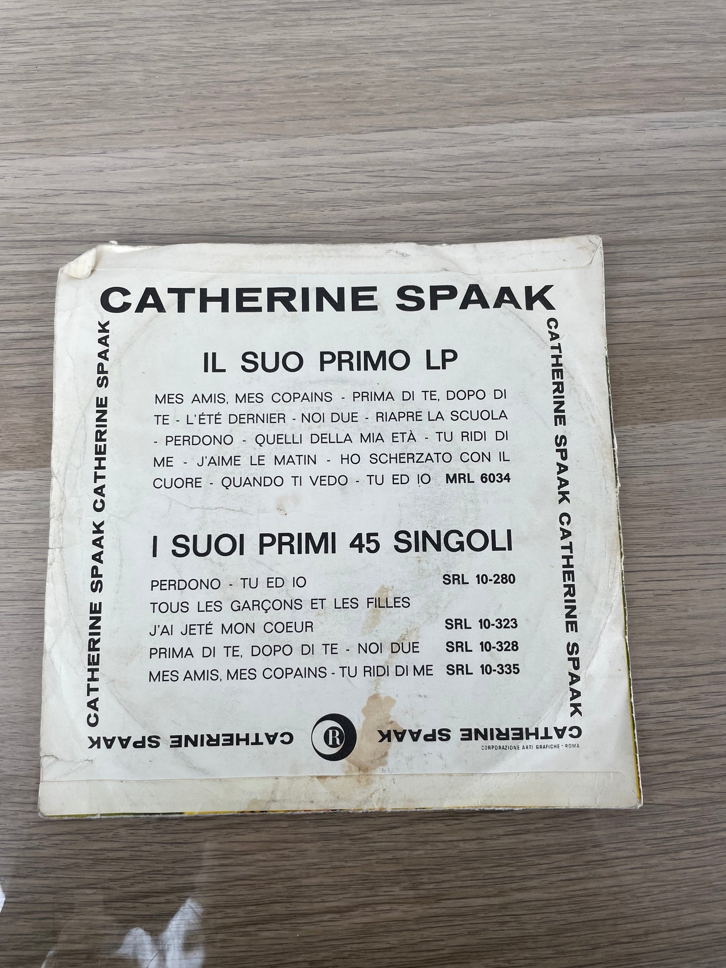 Disco 45 giri vinile Catherine Spaak L'esercito del surf Mi Fai Paura 1964