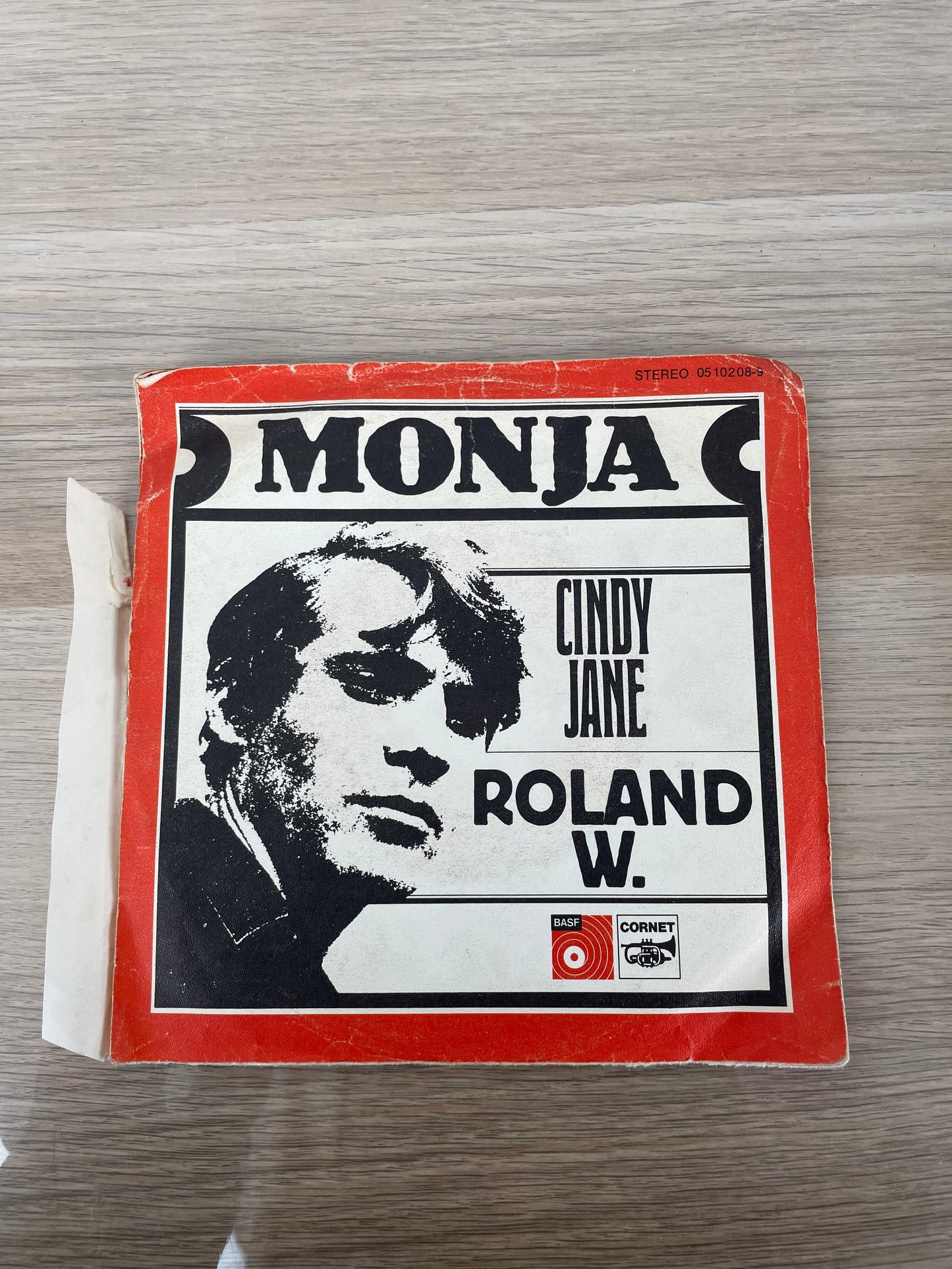 Disco 45 giri vinile Roland W. Monja Cindy Jane 1983