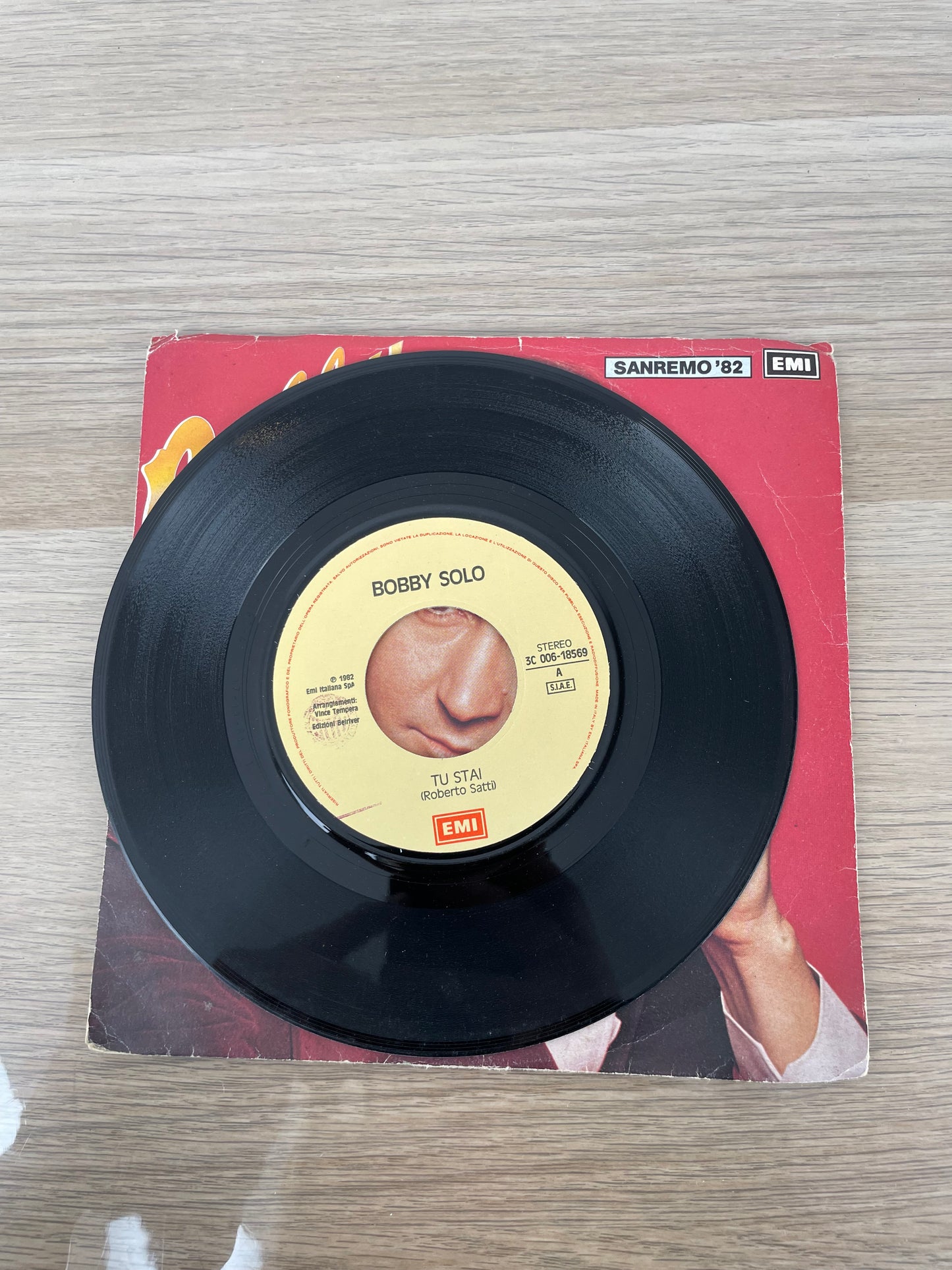Disco 45 giri vinile Bobby Solo Prendi Me Tu Stai 1982