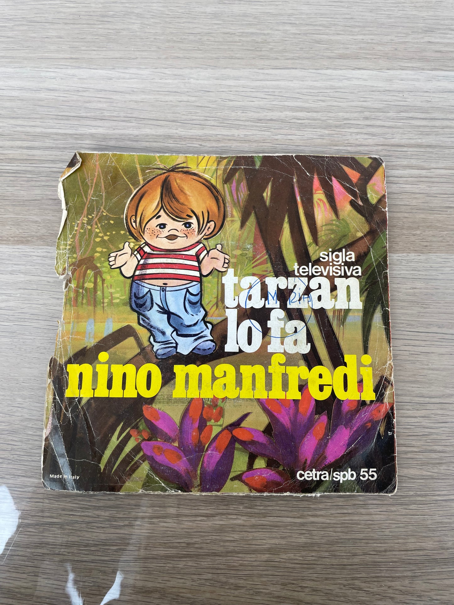 Disco 45 giri vinile Nino Manfredi Tarzan Lo Fa 1978