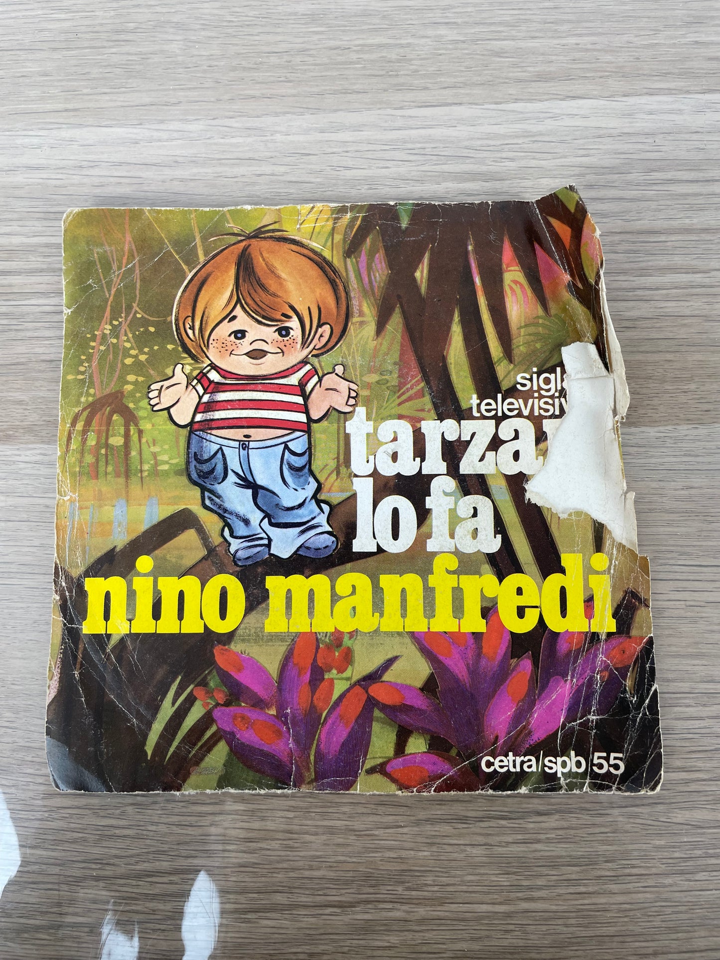 Disco 45 giri vinile Nino Manfredi Tarzan Lo Fa 1978