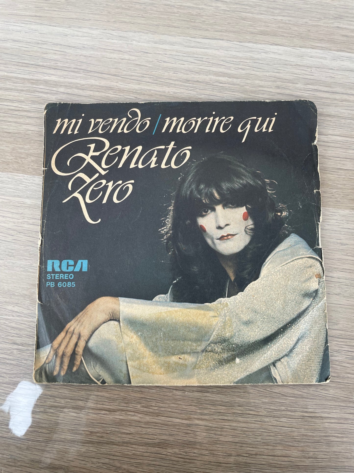 Disco 45 giri vinile Renato Zero Mi Vendo Morire Qui 1977