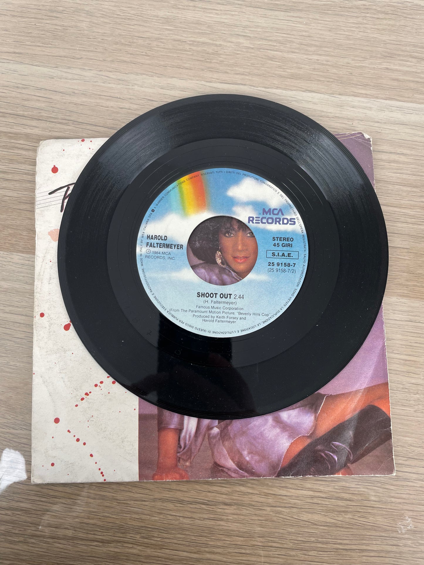 Disco 45 giri vinile Patti LaBelle New Attitude Shoot Out 1984