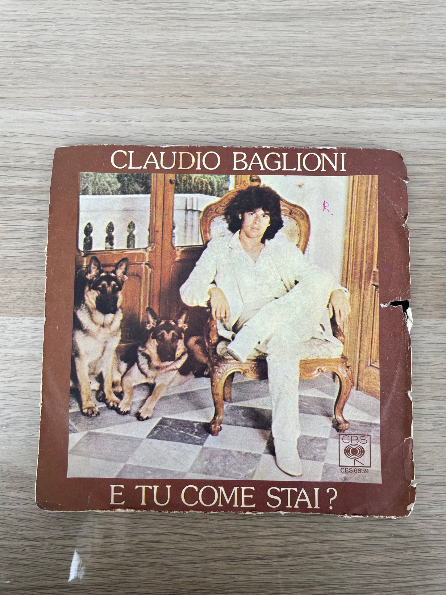 Disco 45 giri vinile Claudio Baglioni E Tu Come Stai Con Te 1978
