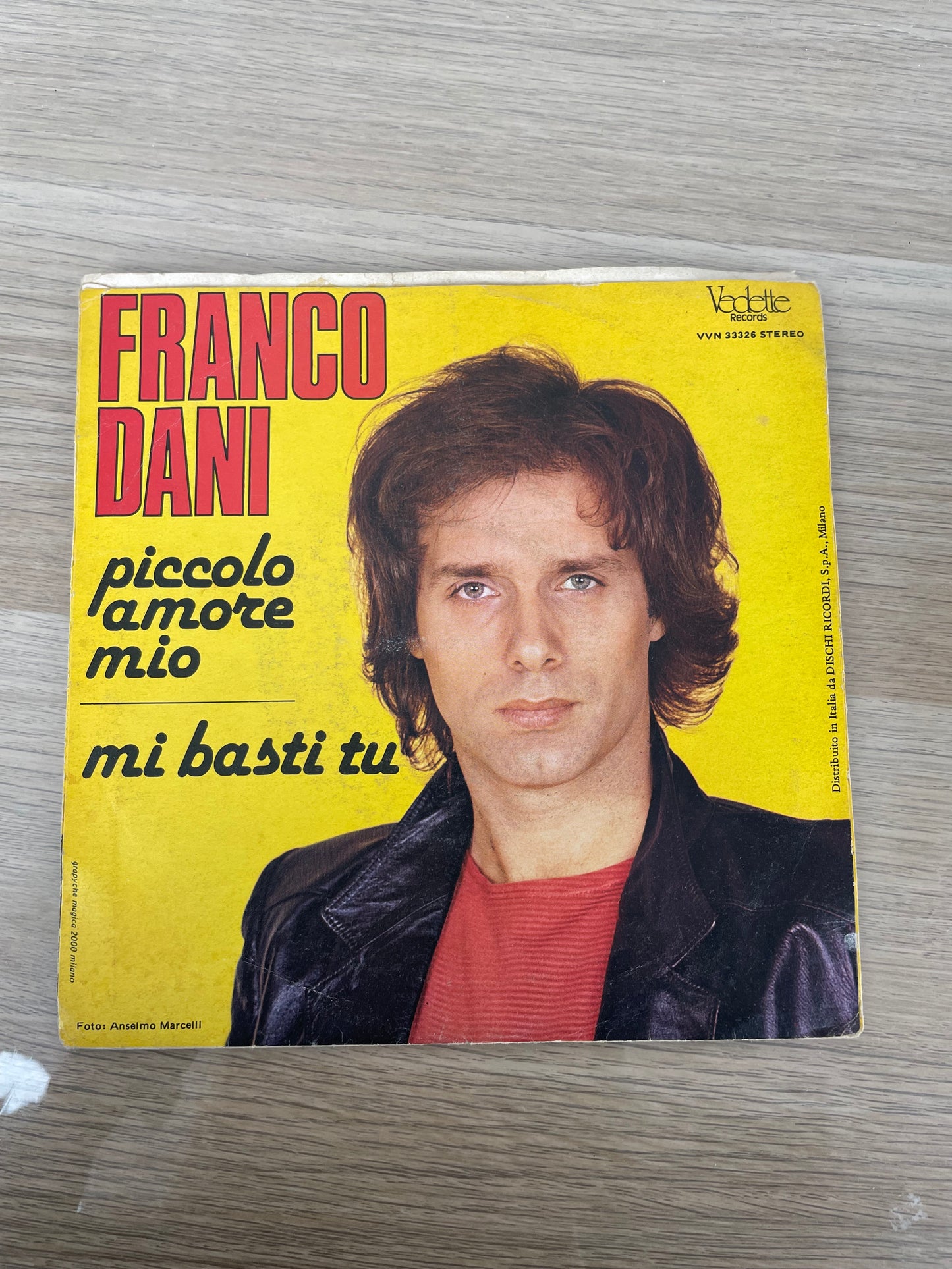 Disco 45 giri vinile Franco Dani Piccolo Amore Mio Mi Basti Tu 1965
