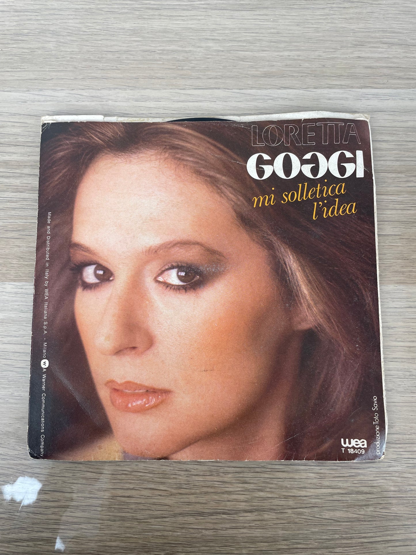 Disco 45 giri vinile Loretta Goggi Maledetta Primavera Mi Solletica L'Idea 1981