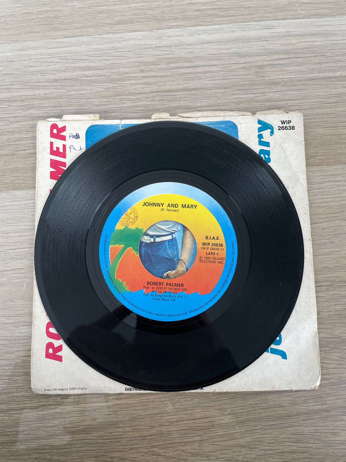 Disco 45 giri vinile Robert Palmer Johnny And Mary 1980