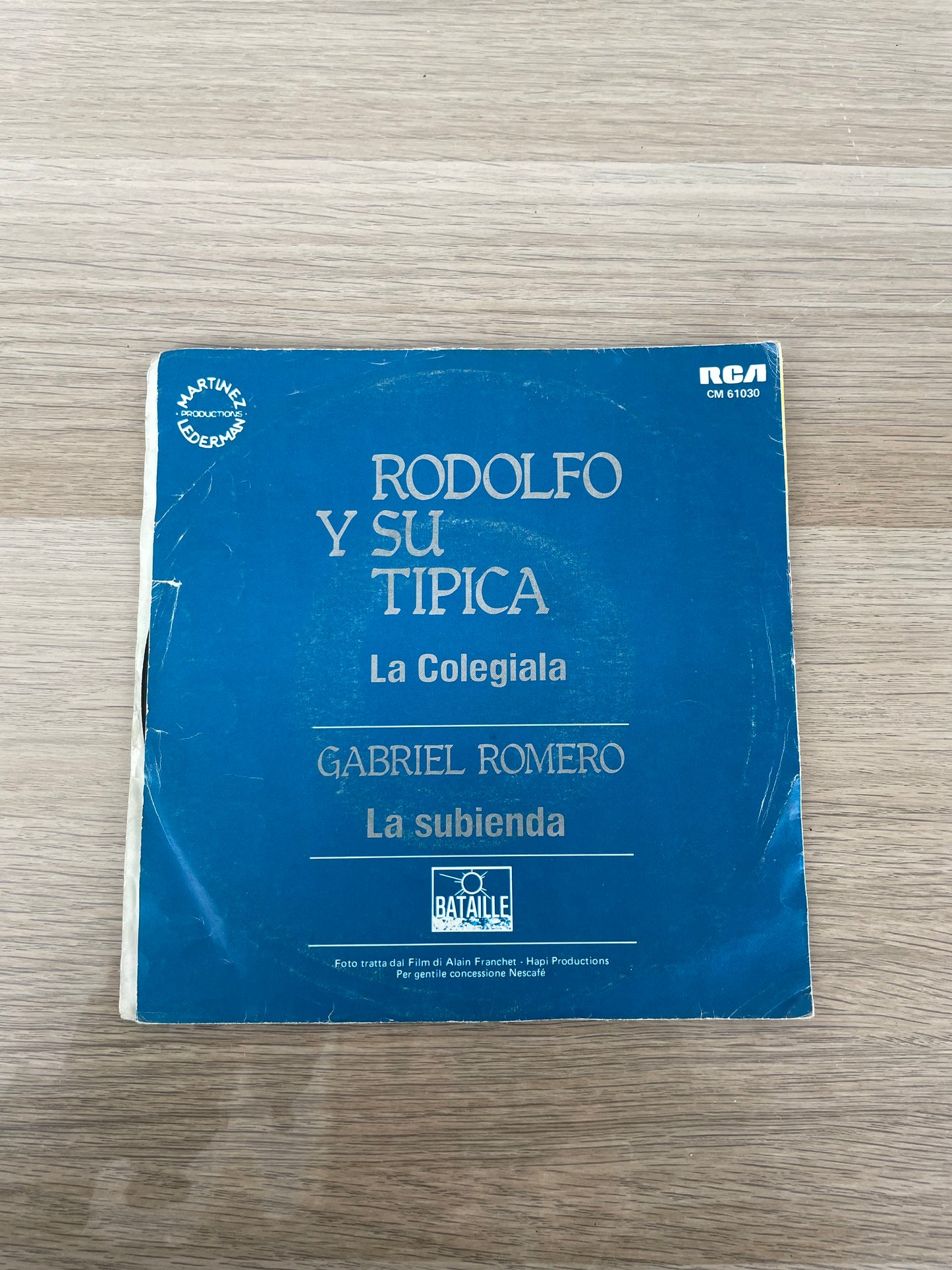 Disco 45 giri vinile La Colegiala Rodolfo Y Su Tipica La Subienda 1975