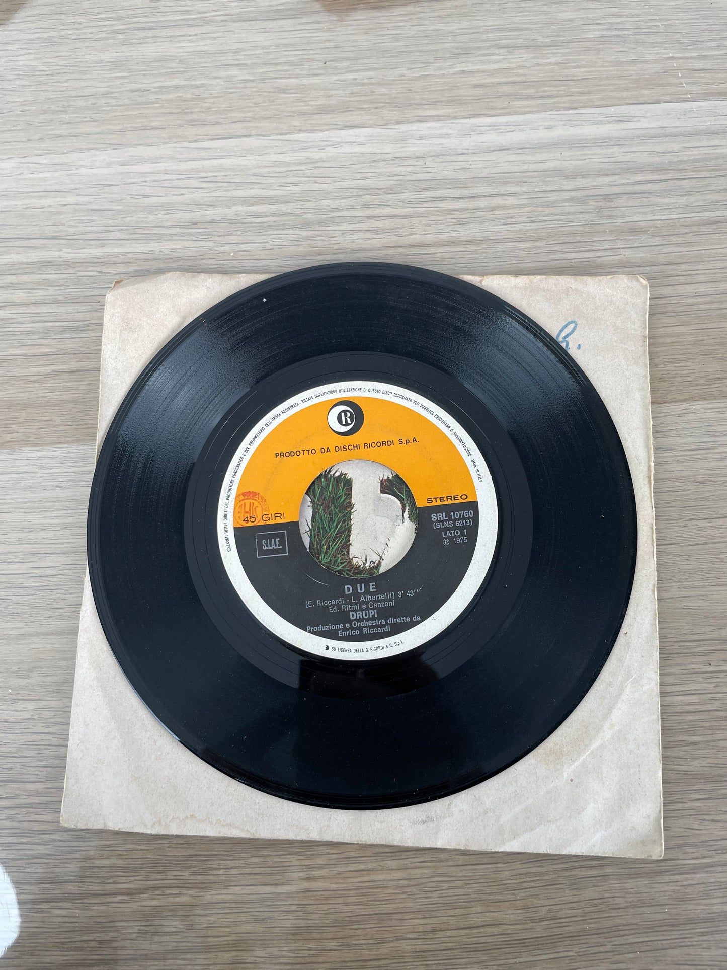 Disco 45 giri vinile Drupi Due Bagno A Mezzanotte 1973