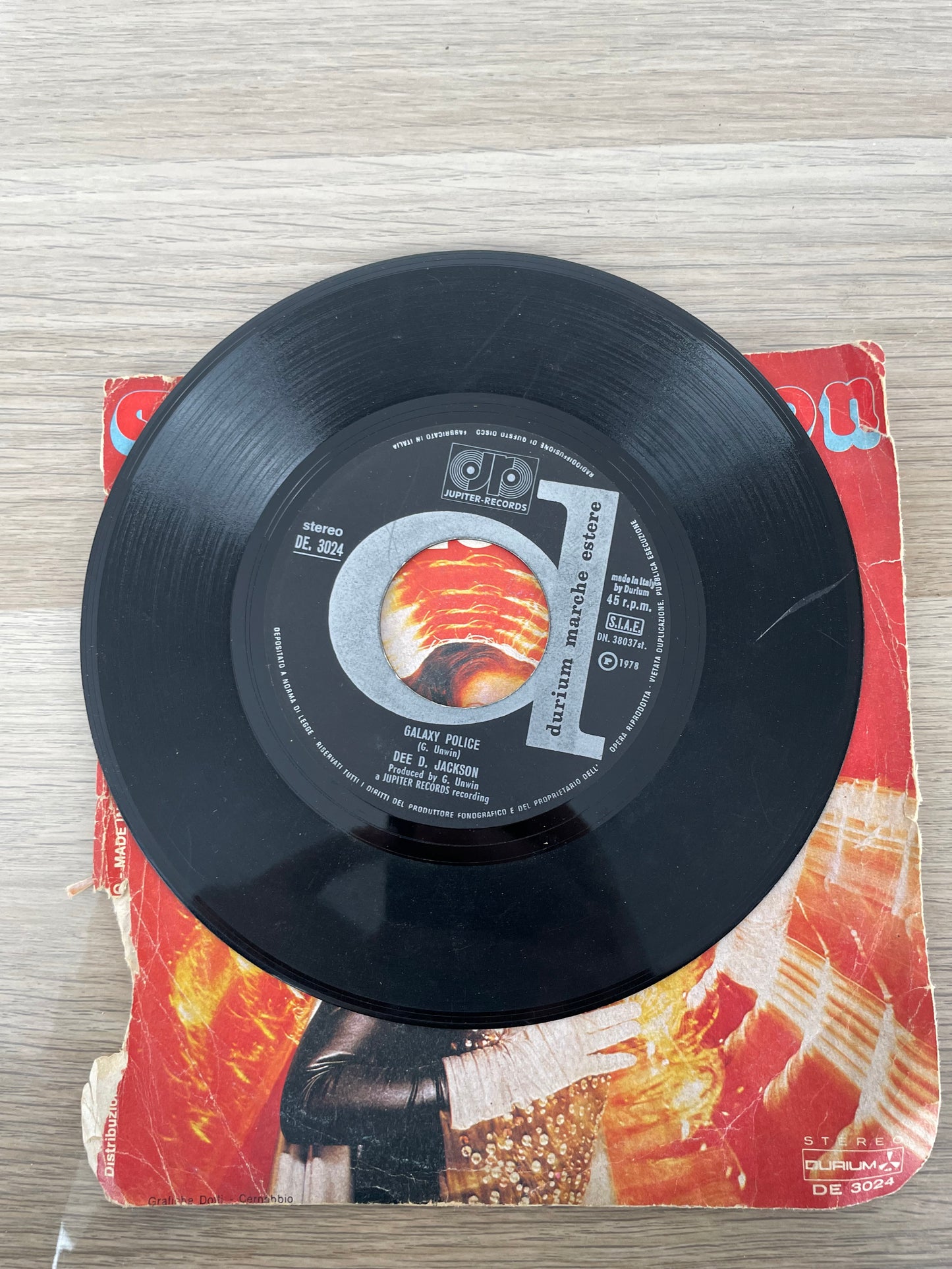 Disco 45 giri vinile Dee D. Jackson Meteor Man Galaxy Police 1979