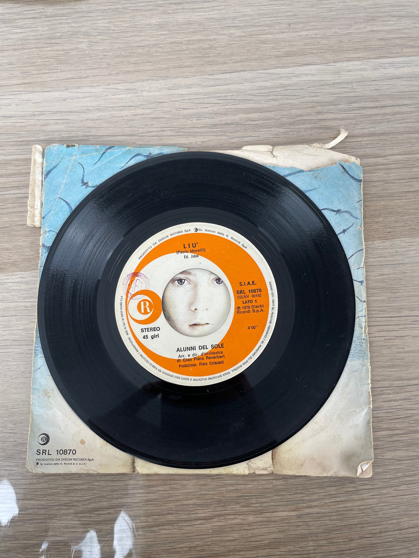 Disco 45 giri vinile Alunni Del Sole Liù Se Hai Peccato 1978